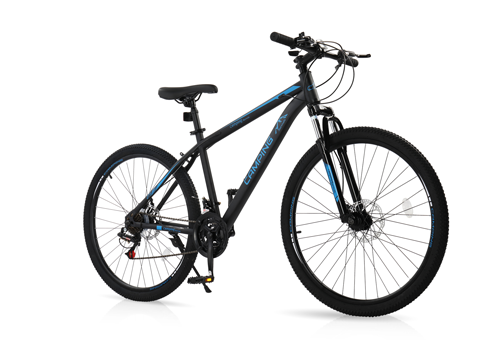 27.5in High Carbon Steel 21 Speed Mountain Bike,Men Bikes MTB School Dual Disc
