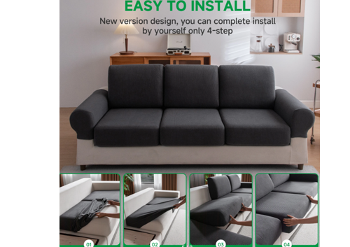 Waterproof Sofa Cover Luxury Adjustable Elastic Couch Cover for Living Room