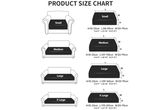 Waterproof Sofa Cover Luxury Adjustable Elastic Couch Cover for Living Room