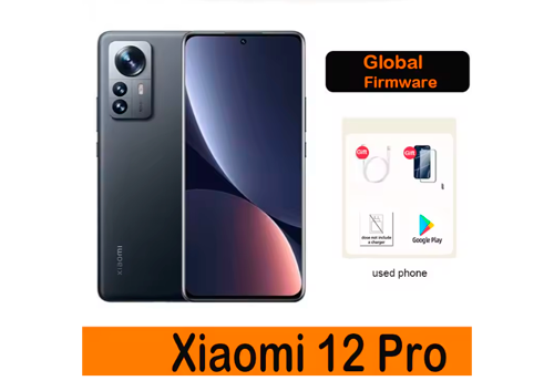 Xiaomi 12 Pro Global Firmware 5G Smartphone No charger Snapdragon 8Gen1 50MP 3200x1440px Android 6.73″ Wireless Used phone