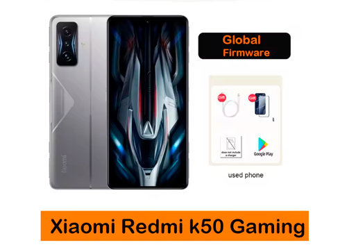 Xiaomi Redmi K50 Gaming Global Firmware 5G Smartphone Qualcomm Snapdragon 8 Gen1 64MP Side Fingerprint 6.67“ Used Phone