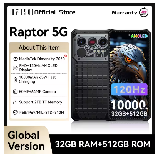 IIIF150 Raptor 5G Rugged Smartphone
