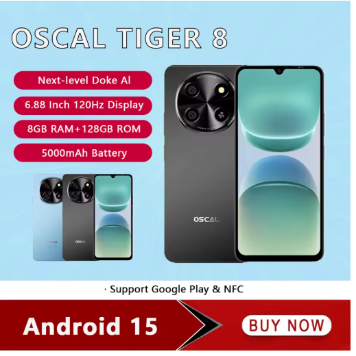 Blackview OSCAL TIGER 8 5G AI Ultra-thin Phones